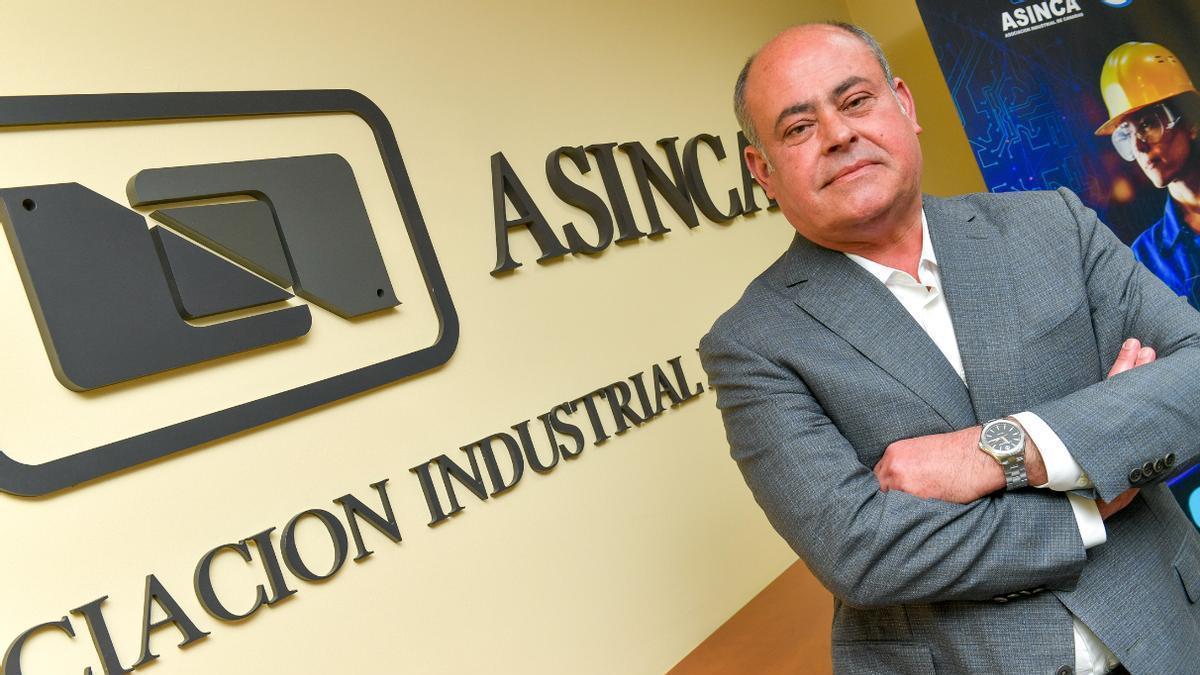 El presidente de la Asociación Industrial de Canarias (Asinca), Virgilio Correa.
