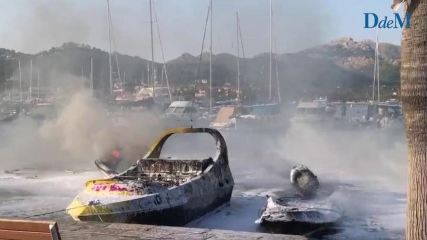 Fünf Boote gehen in Port d'Andratx in Flammen auf