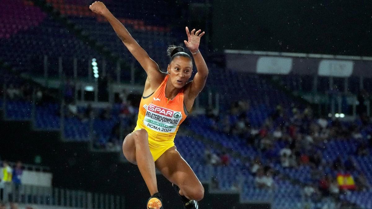 Imagen de Ana Peleteiro durante el Campeonato Europeo de Atletismo