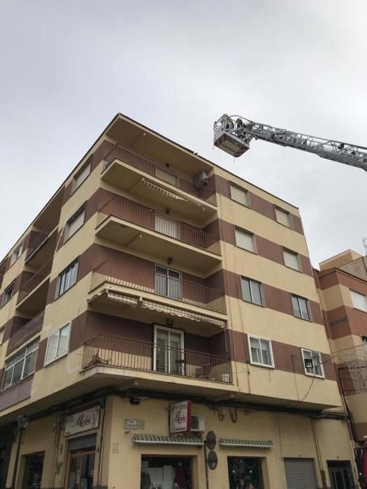 Destrozos por el viento en l'Alcoià, Comtat y Foia