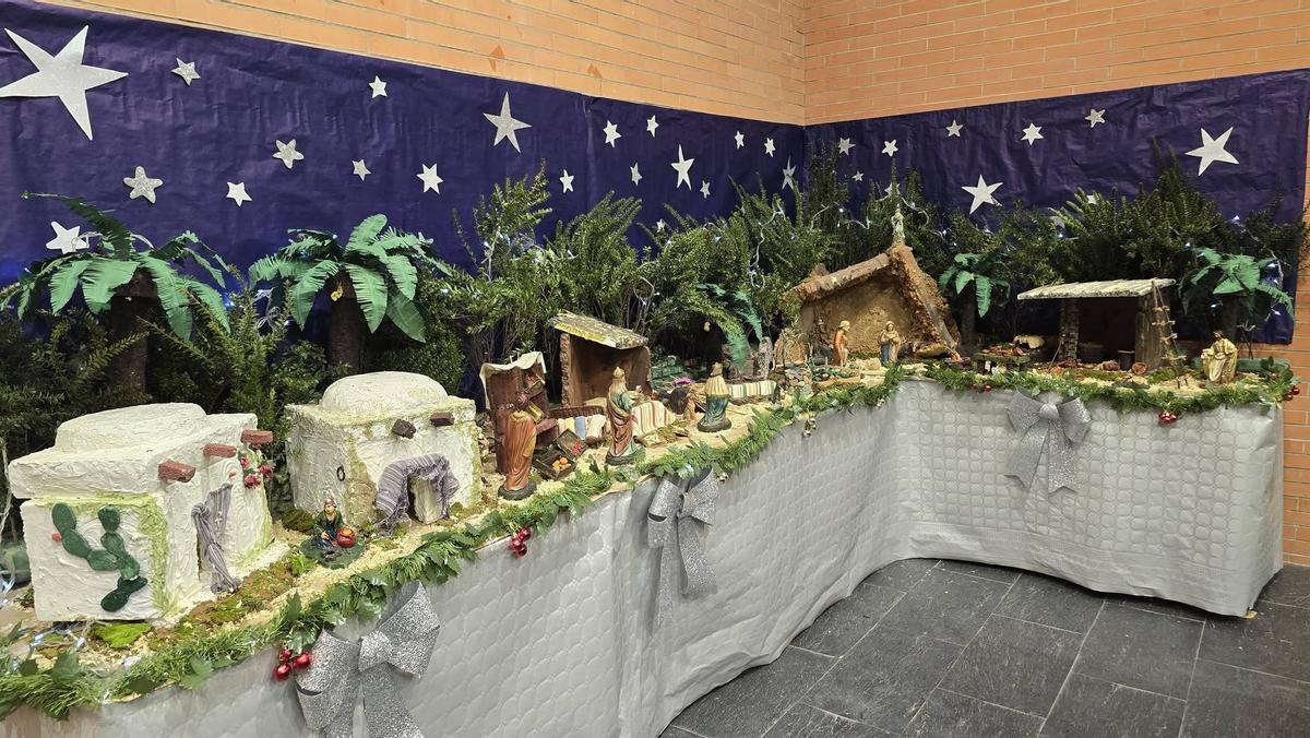 Belén en Villanueva del Río y Minas, en Sevilla, para celebrar la Navidad