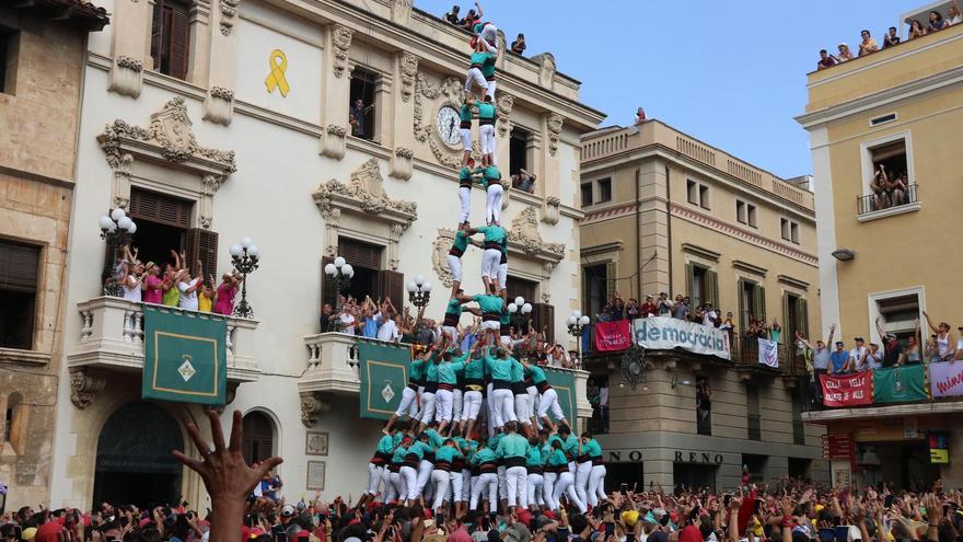 Els Castellers de Vilafranca cargan el primer 3 de 10 post covid