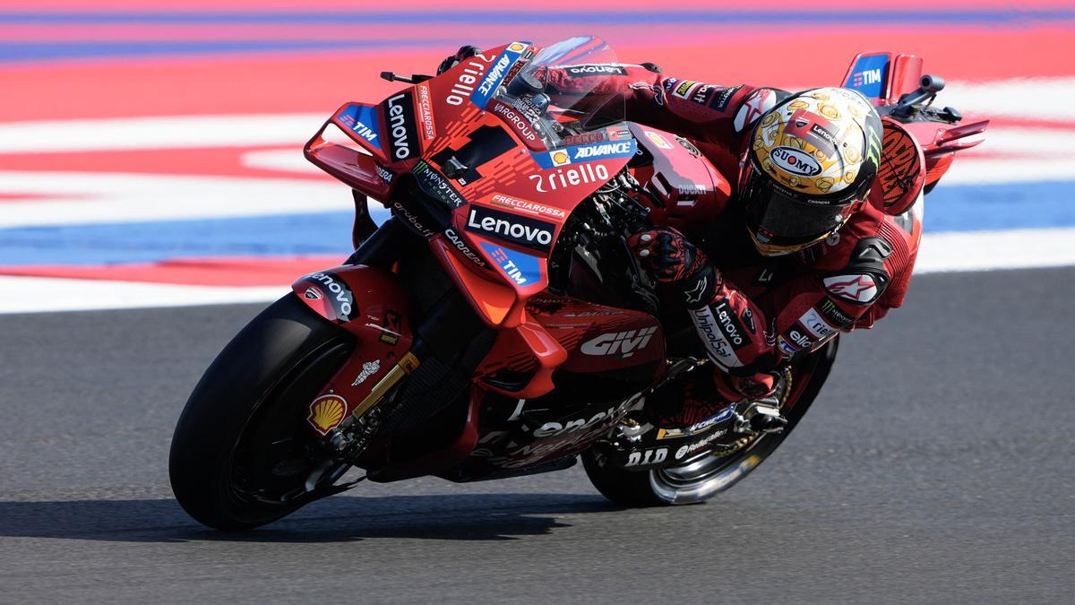 'Pecco' Bagnaia' en el Gran Premio de Emilia Romaña.