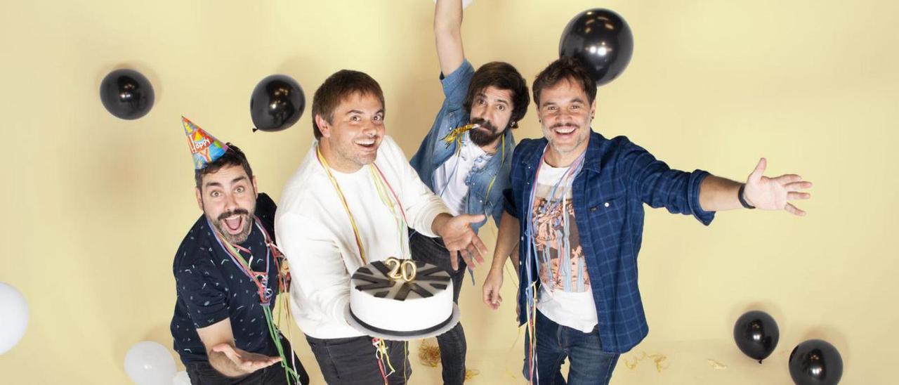 Foto promocional de «Despistaos» para su gira del 20.º aniversario.