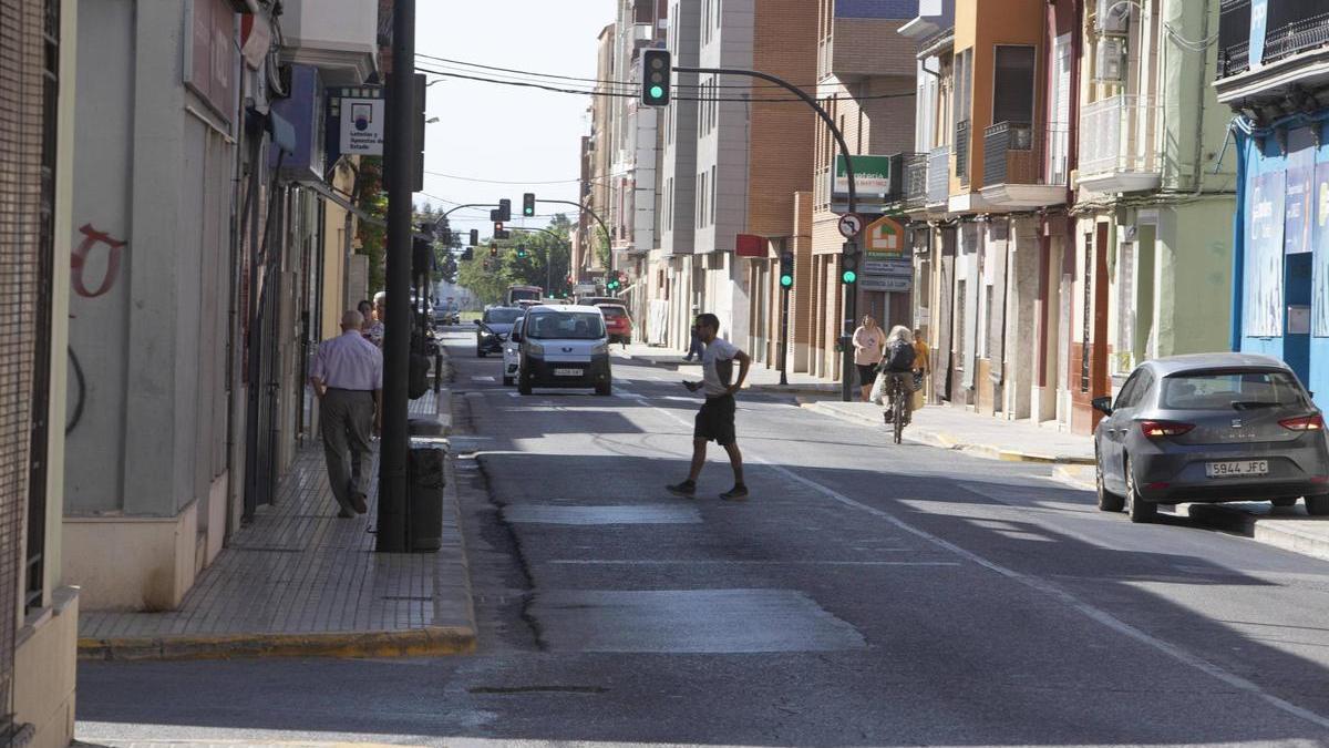 Travesía de la CV-40 a su paso por Carlet, en una imagen de archivo.