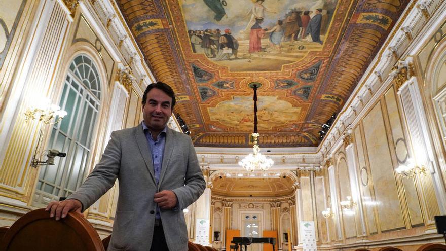 Antonio Márquez, esta semana en la sala de conciertos, la antigua capilla conventual de los franciscanos.