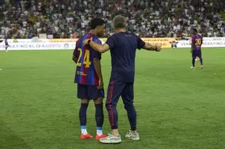 Un improvisado '9' para el Barça
