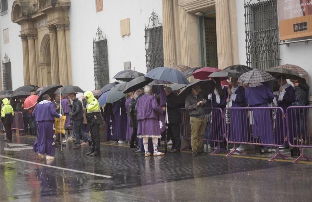 Murcia se queda sin la procesión de los 'salzillos' por la lluvia