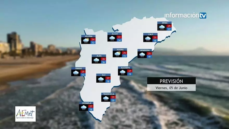 El tiempo en Alicante: chubascos generalizados en toda la provincia
