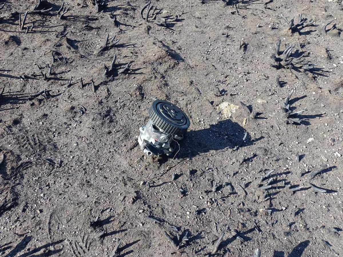 Repuesto el monolito y rescatadas piezas del avión siniestrado en Moncalvo