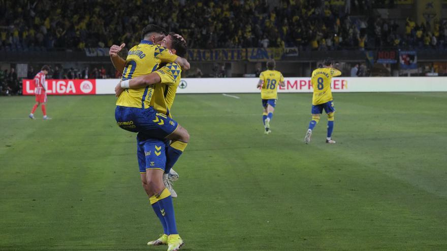El Estadio de Gran Canaria celebra la victoria de la UD Las Palmas ante el Atlético de Madrid