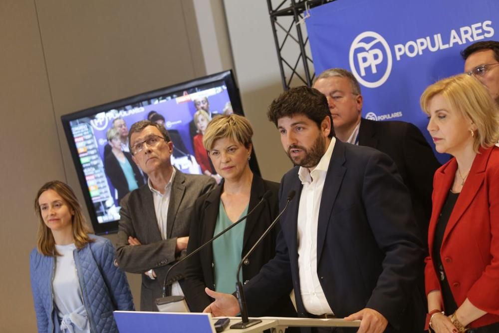 Noche electoral en la sede del PP