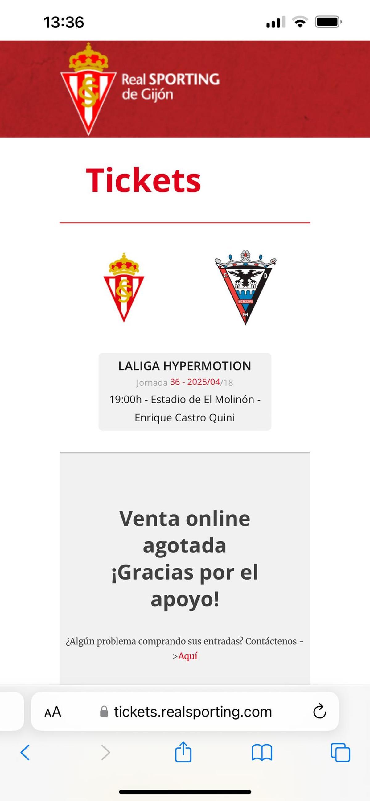 El Sporting agota las entradas online y quedan sueltas en taquilla