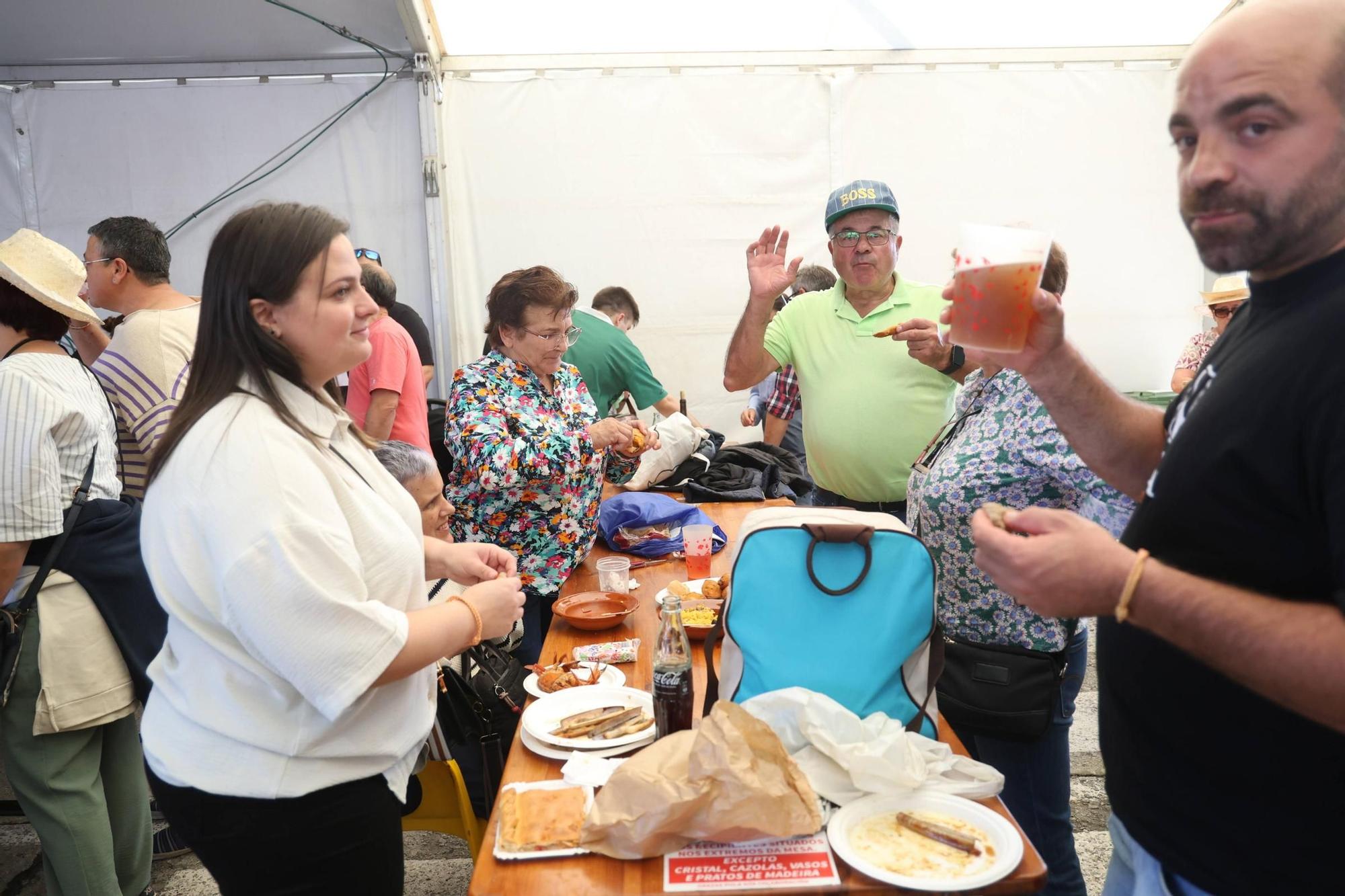 La Festa do Marisco de O Grove, esta mañana.