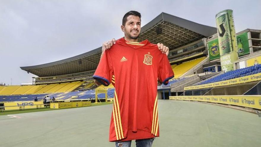 Vitolo, primer jugador de la UD convocado por la selección española en 36 años