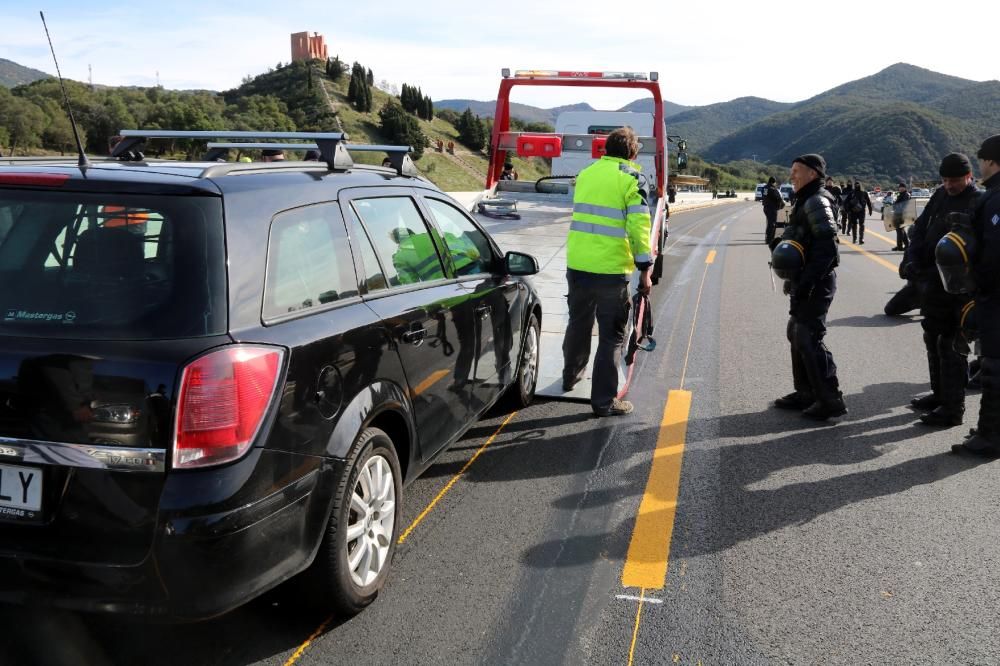 Tsunami Democràtic talla La Jonquera