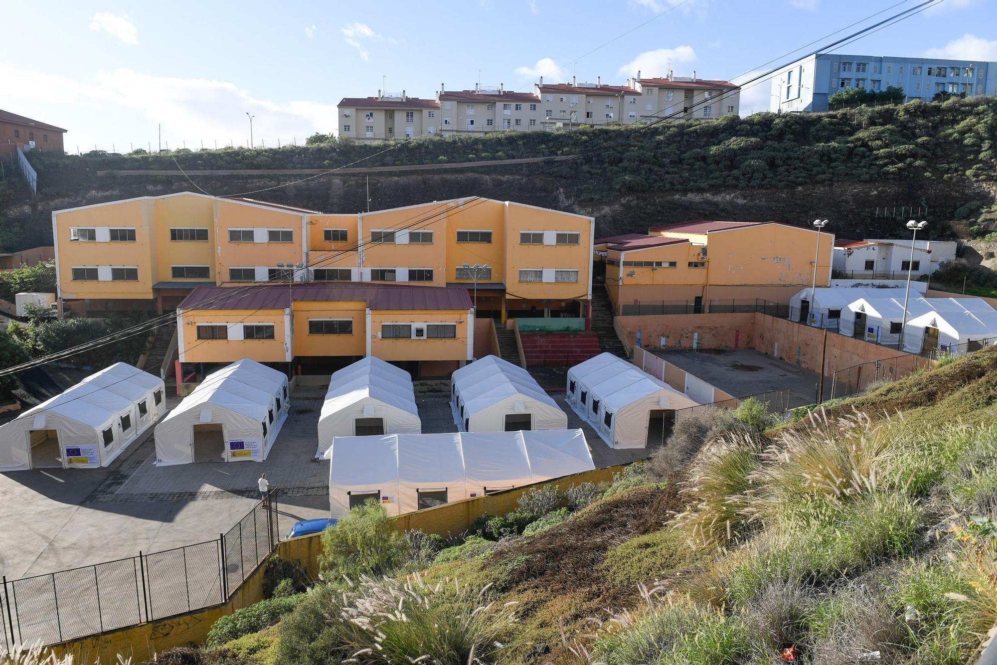 Campamentos de acogida de migrantes en Las Palmas de Gran Canaria