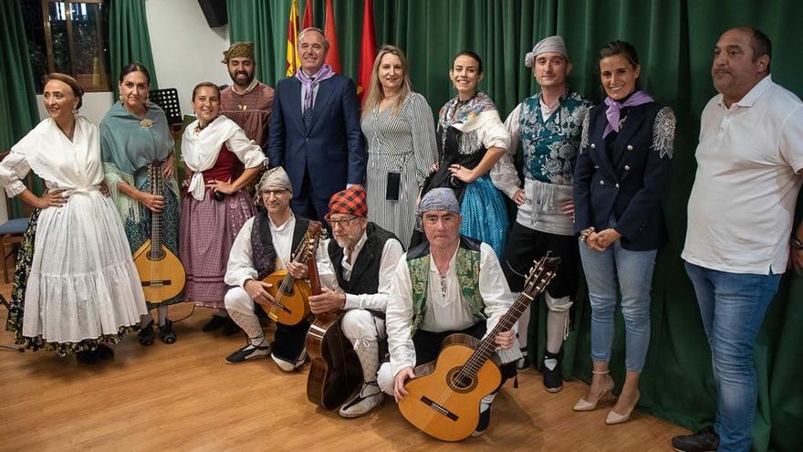 Azcón este lunes en la Casa de Aragón en Madrid.