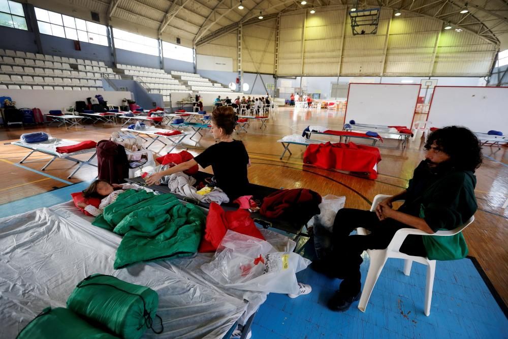 El camping de El Marjal sufre inundaciones y Cruz Roja tiene que montar otro albergue en Crevillent