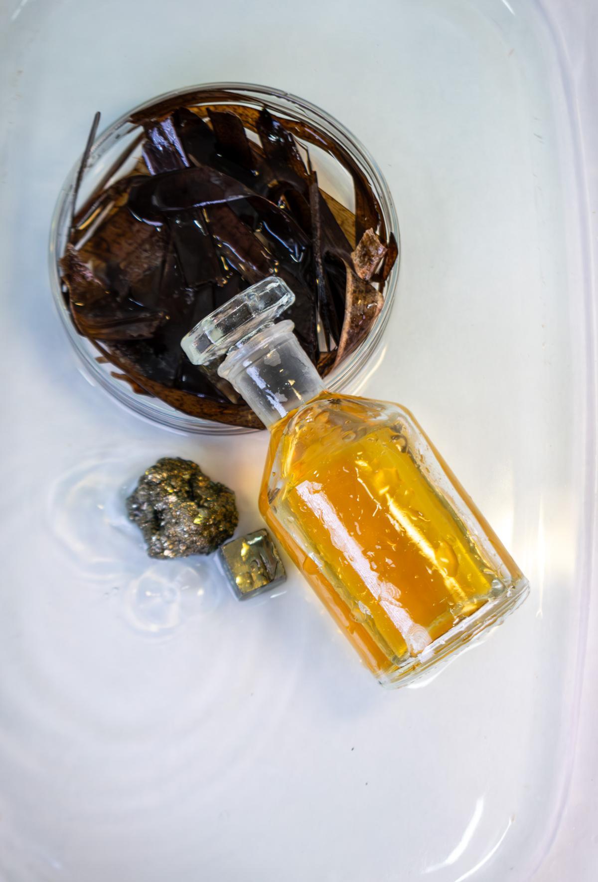 Muestra de cómo queda el resultado final de la revalorización de la posidonia