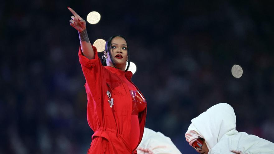 Rihanna, en la Superbowl 2023.