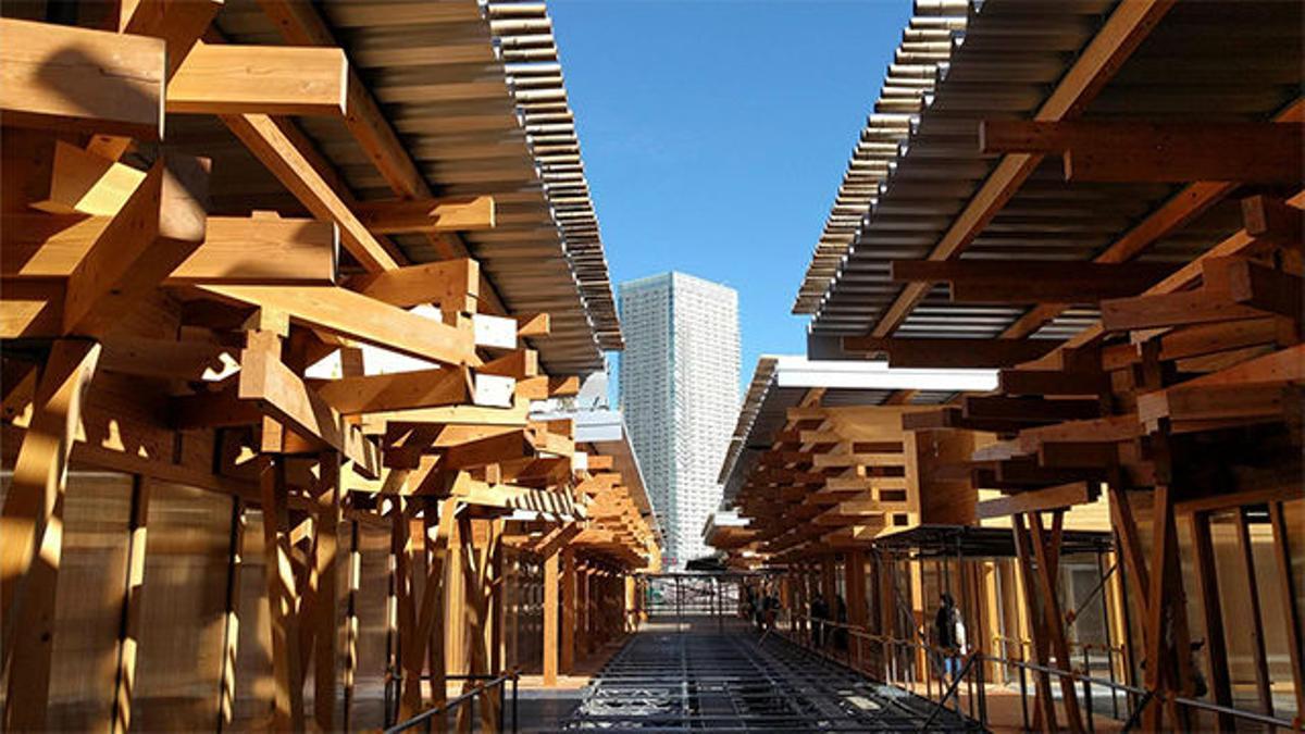 La organización de los JJOO de Tokio 2020 muestra la plaza reciclable de la Villa Olímpica