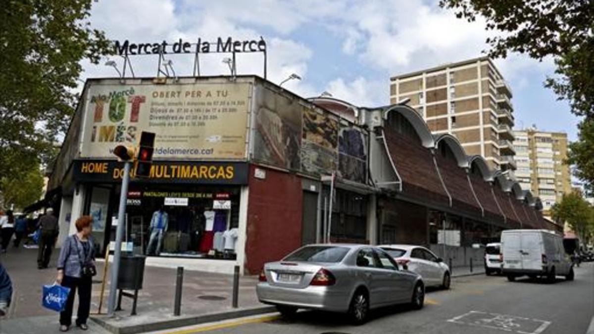 Exterior del mercado de la Mercè, cuya reforma parcial ha finalizado este año.