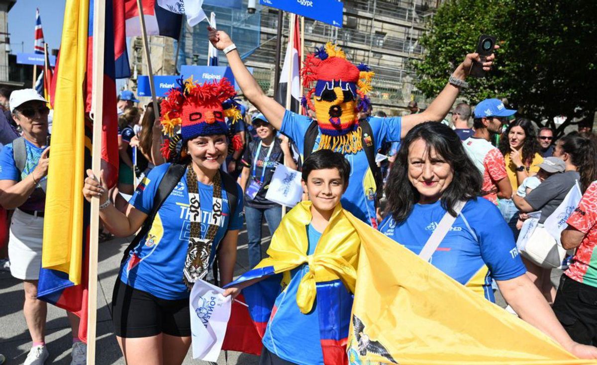 Integrantes de la delegación de Ecuador. | R. V.