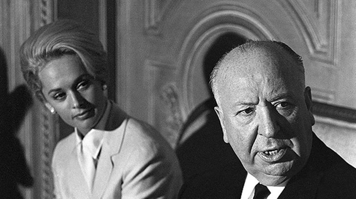 Tippi Hedren i Alfred Hitchcock.