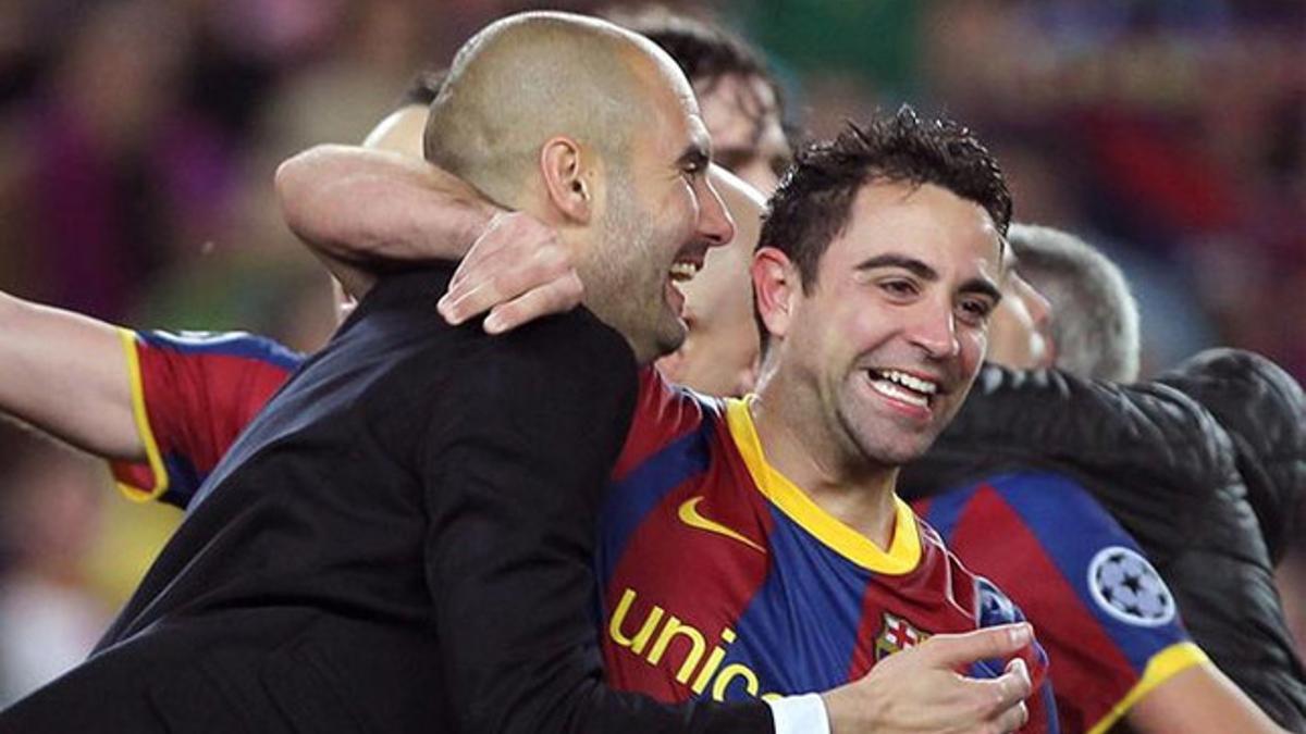 Guardiola y Xavi, dos personas y un mismo estilo dentro del terreno de juego