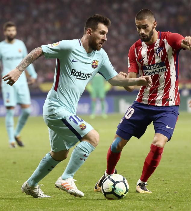 Imágenes del partido entre Atlético y Barcelona.