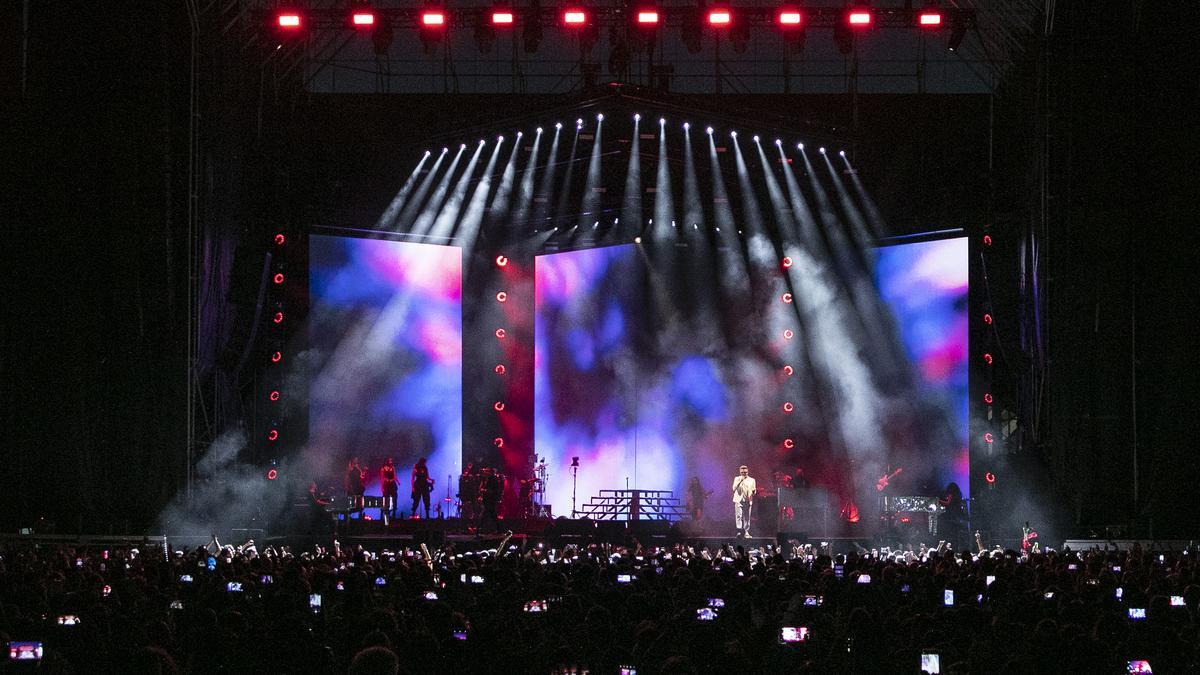 Valencia. Concierto de Alejandro Sanz en la Ciudad de las Artes