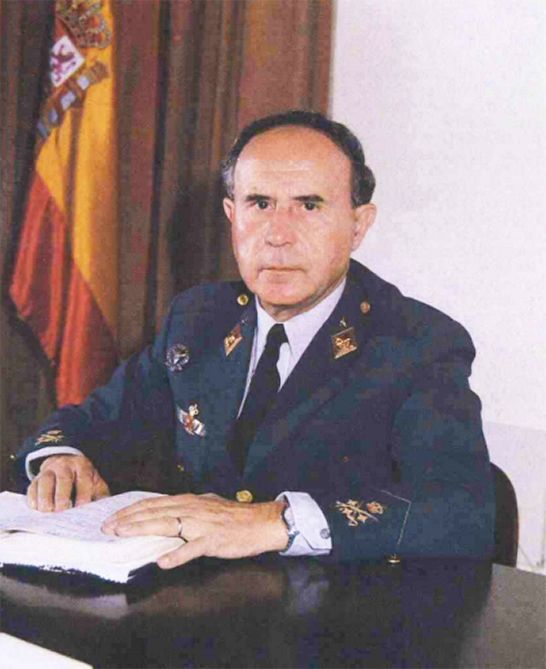 Imagen de Federico Michavila Pallarés como Jefe de Estado Mayor del Aire.