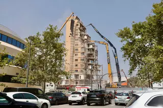 Derribo del último edificio de la vieja Fe