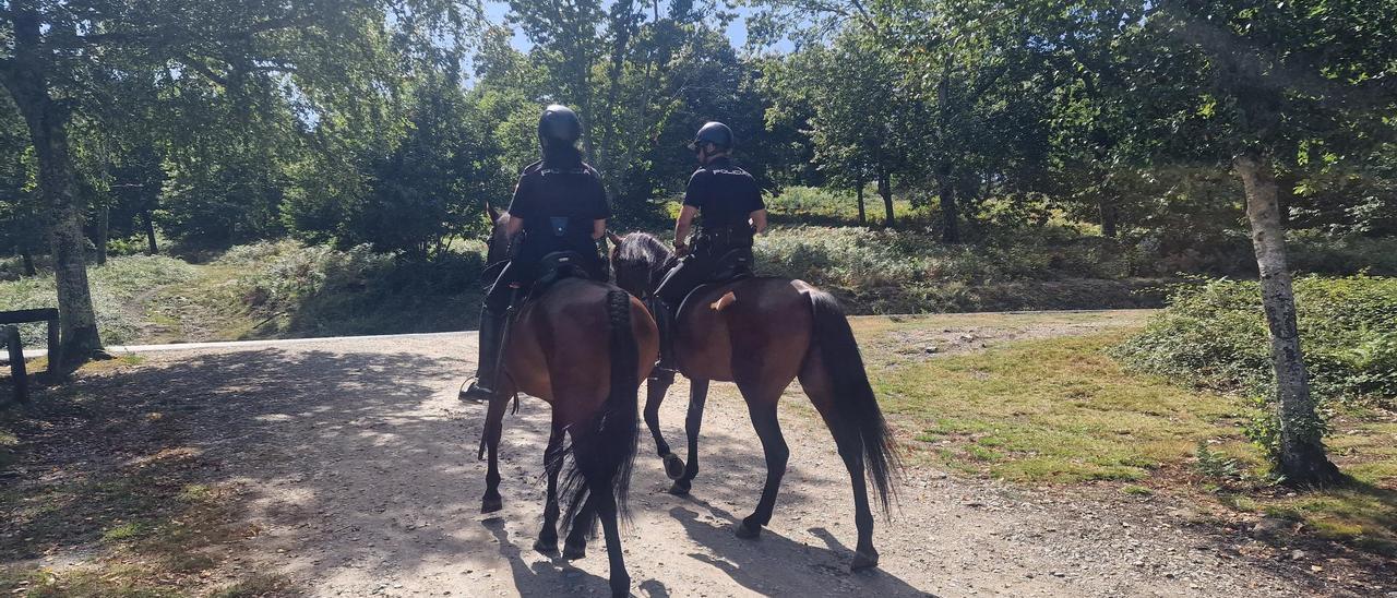Miembros de la Unidad de Caballería de Pontevedra. | // M. MÉNDEZ