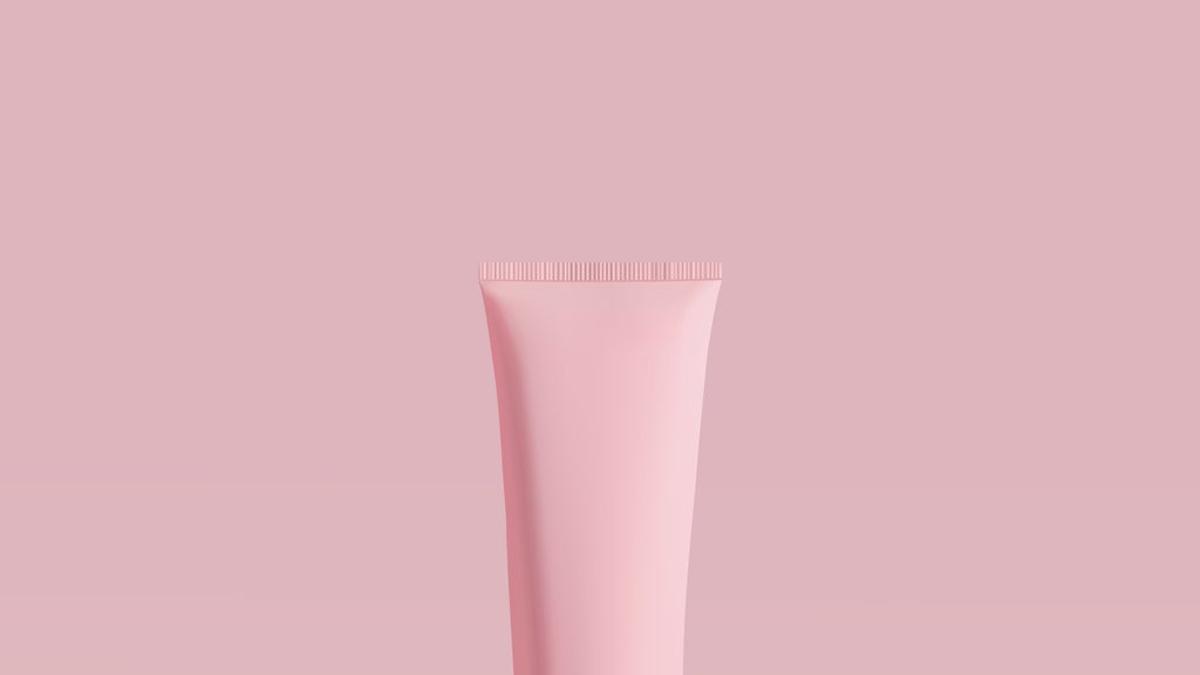Bote de maquillaje rosa