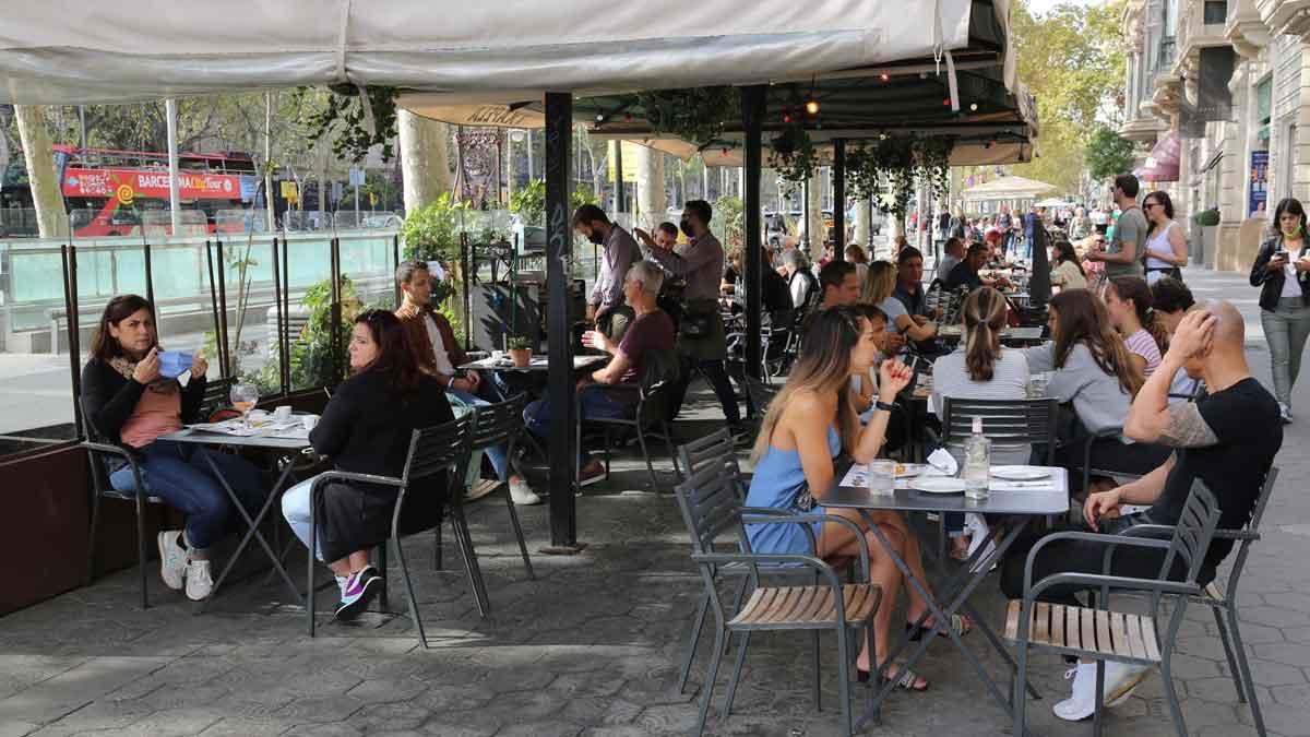 Una terraza en Barcelona