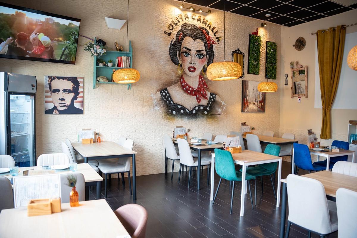 Interior de Lolita Canalla, el restaurante de Mérida donde cenó Nacho Cano.