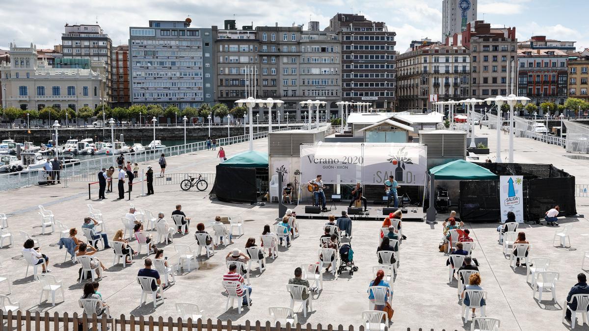 Un concierto, la pasada Semana Grande de Gijón.