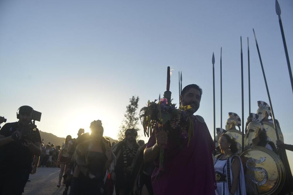 Encendido del Fuego Sagrado y pregón de la alcaldesa de Cartagena