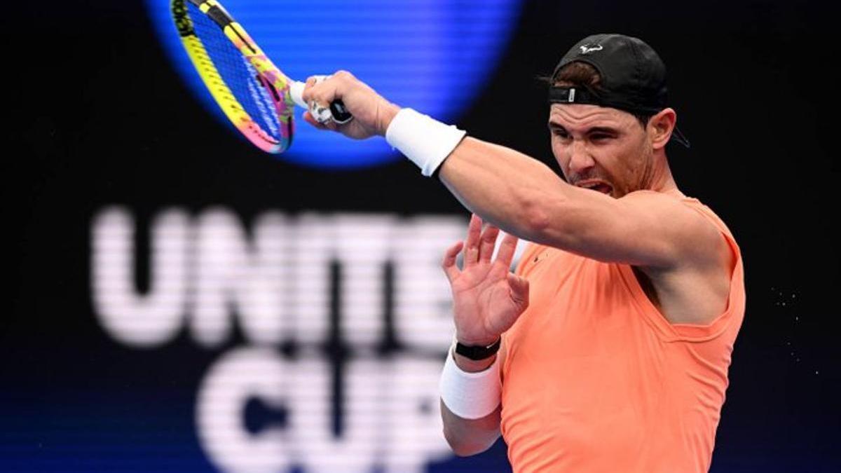 Nadal se entrena ya en Sydney.