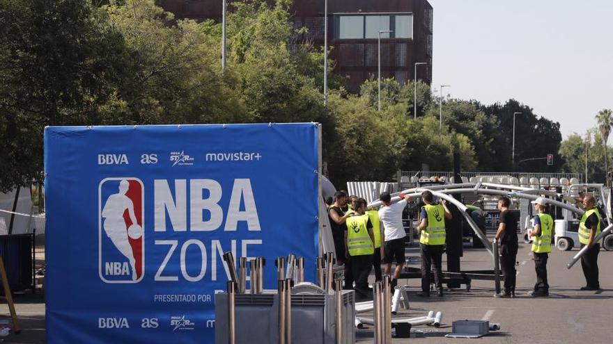 Empieza el montaje de la NBA Zone en Córdoba