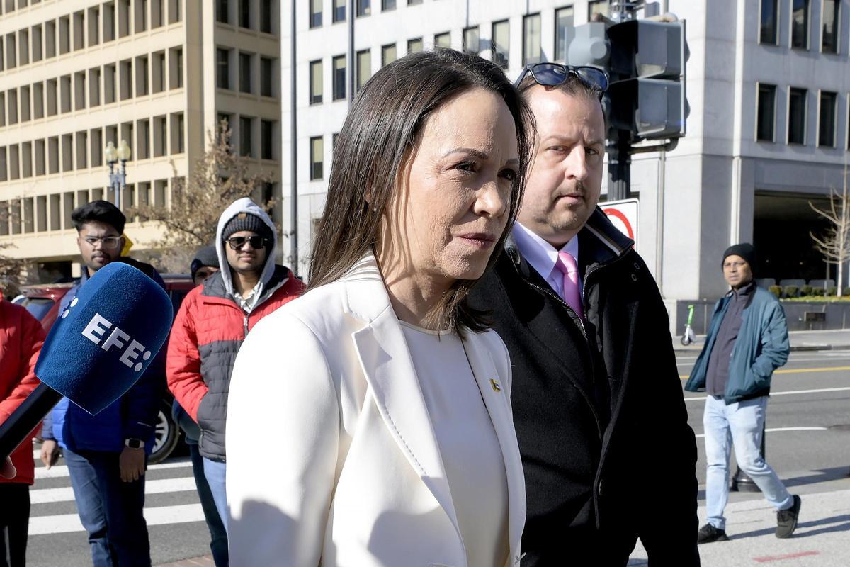 Concluye la reunión entre Trump y María Corina Machado en la Casa Blanca