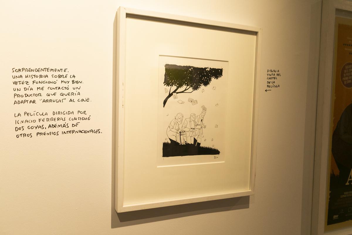 La exposición de Paco Roca en la Sala de Cómic de Avilés: "Dibujante ambulante"