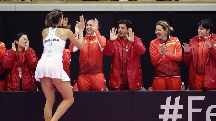 España supera a Japón en la Copa Federación