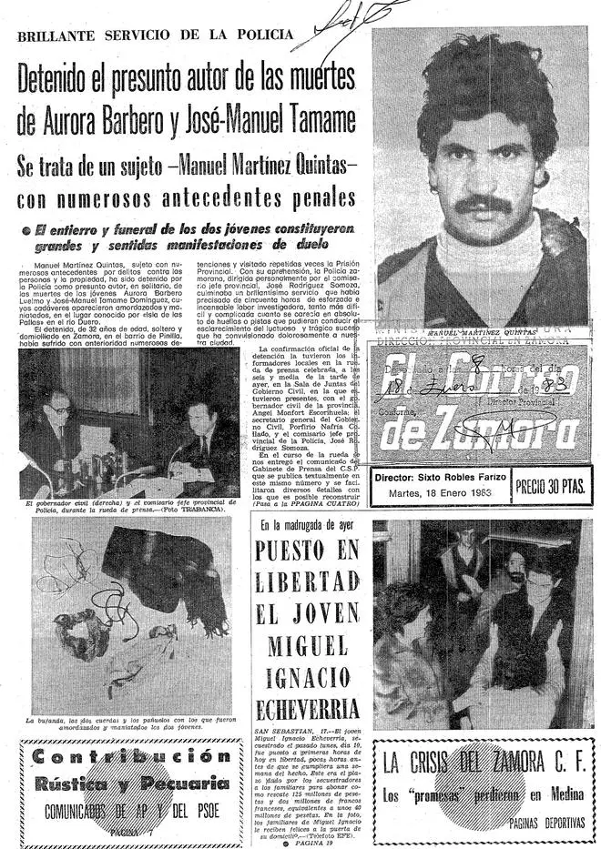 Así te contamos en LA OPINIÓN-EL CORREO DE ZAMORA los crímenes y violaciones de "El Quintas"