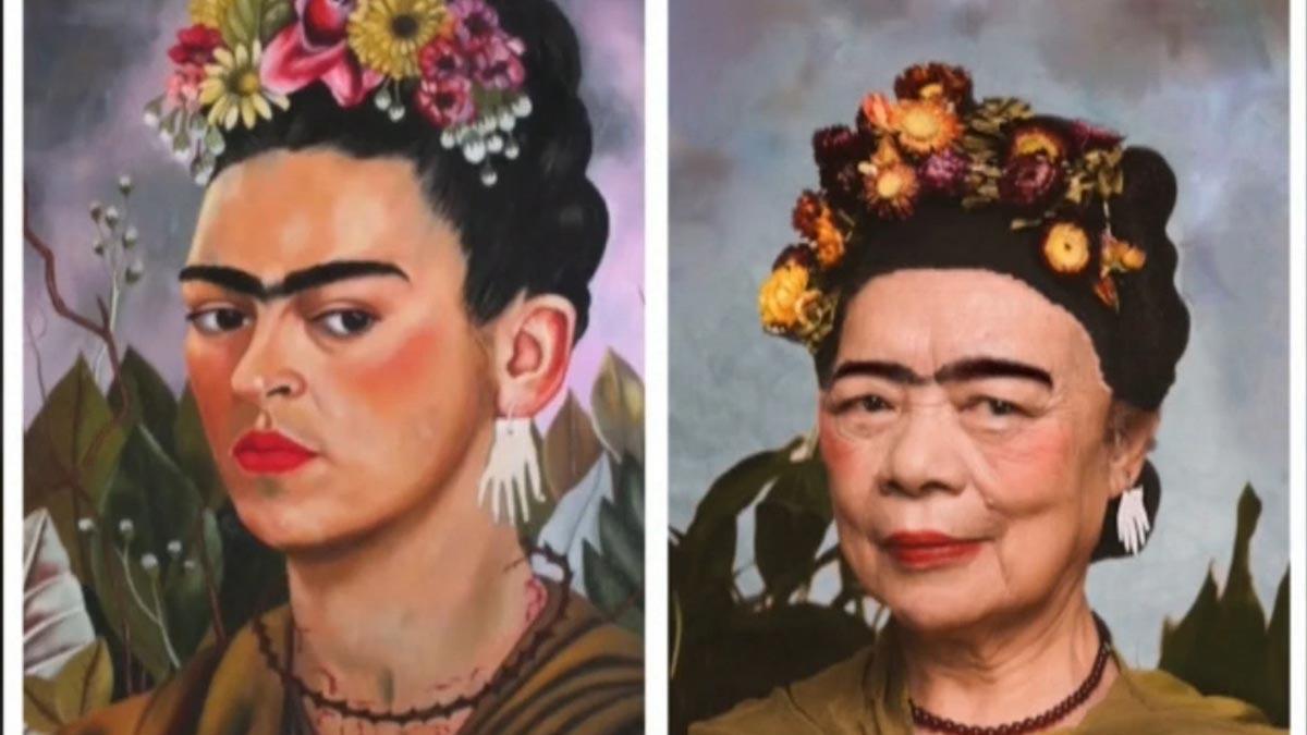 Los abuelos de una residencia de Shanghái se hacen famosos por recrear obras de arte