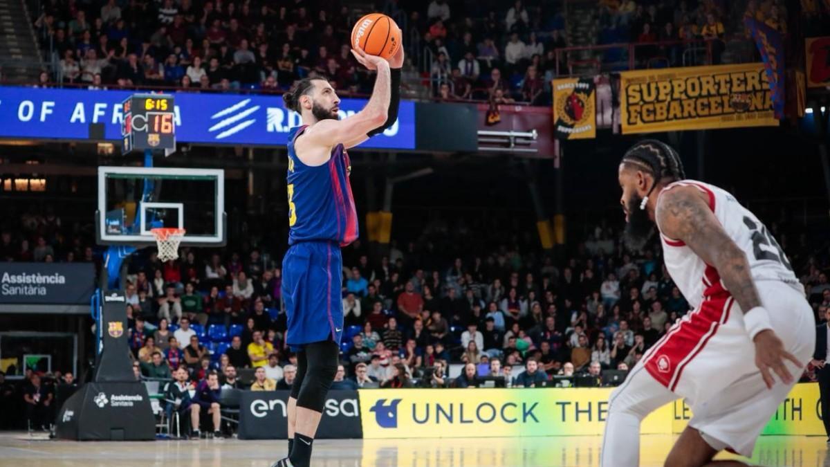 Tornike Shengelia, en un partido de Liga Endesa con el Barça