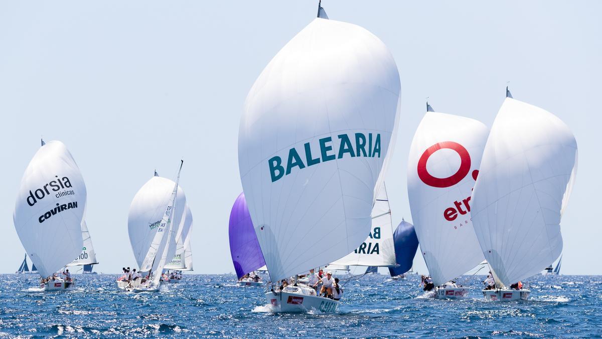 La flota de la clase Mallorca Sotheby’s Women’s Cup durante la pasada edición