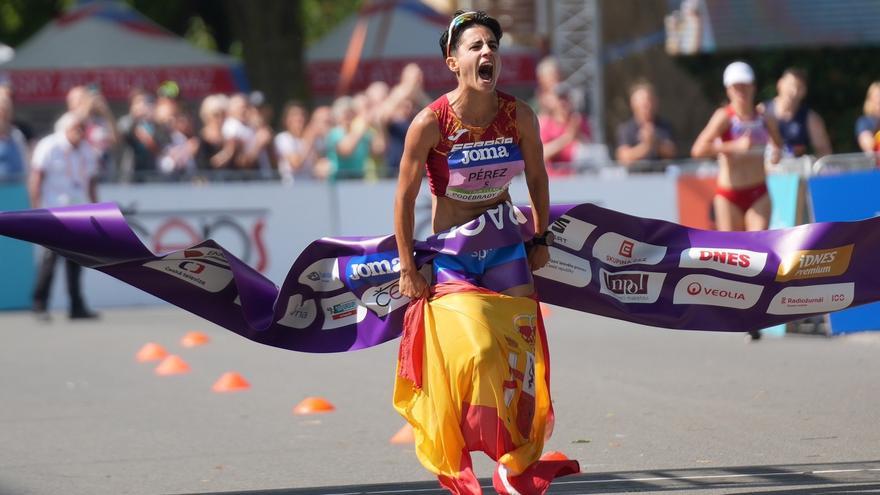 Doblete de España con récords de María Pérez y Álvaro Martín en los 35 kilómetros marcha de los Europeos